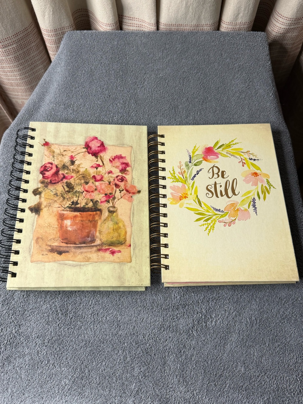 Set of Journals  'Be Still' and Pink Floral Cover